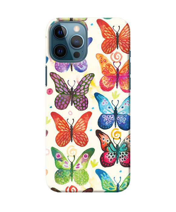 Abstract Butterfly Print Iphone 12 Pro Max Back Cover