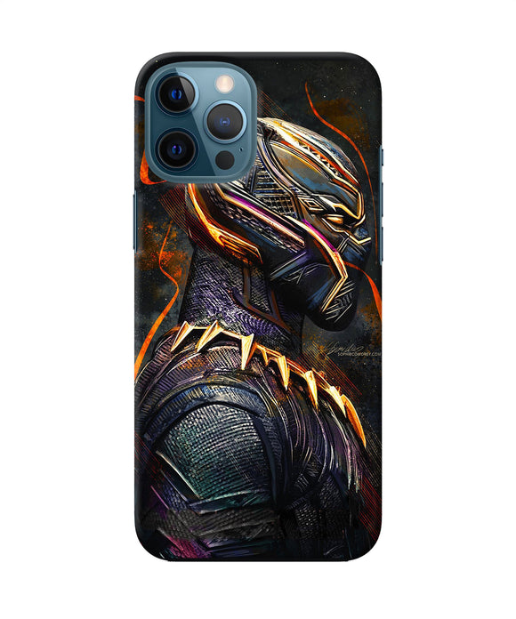 Black Panther Side Face Iphone 12 Pro Max Back Cover