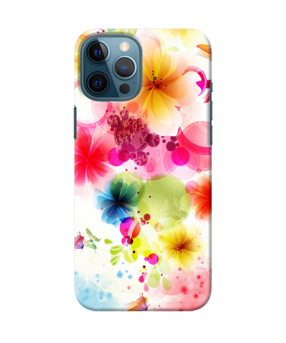 Flowers Print Iphone 12 Pro Max Back Cover