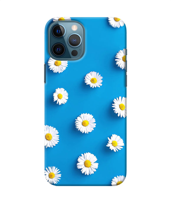 White Flowers Iphone 12 Pro Max Back Cover