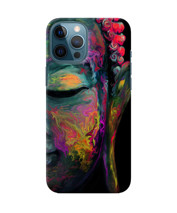Buddha Face Painting Iphone 12 Pro Max Back Cover