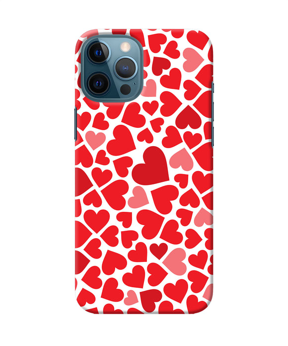 Red Heart Canvas Print Iphone 12 Pro Max Back Cover