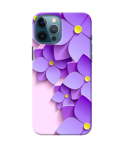 Violet Flower Craft Iphone 12 Pro Max Back Cover