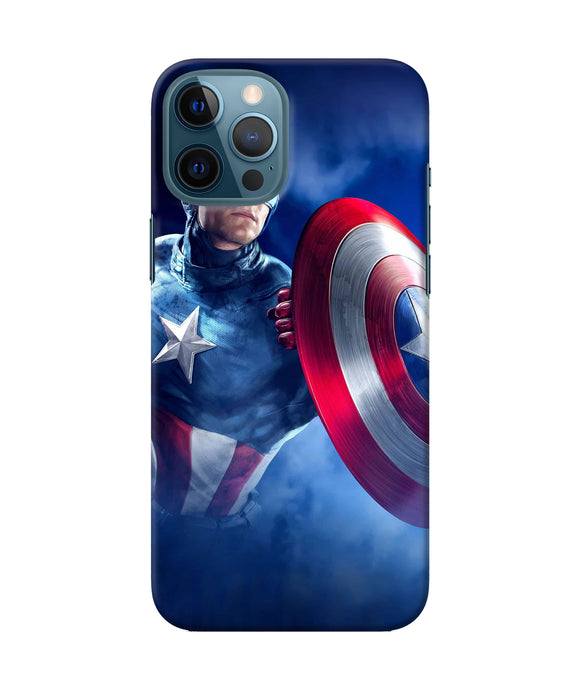 Captain America On Sky Iphone 12 Pro Max Back Cover