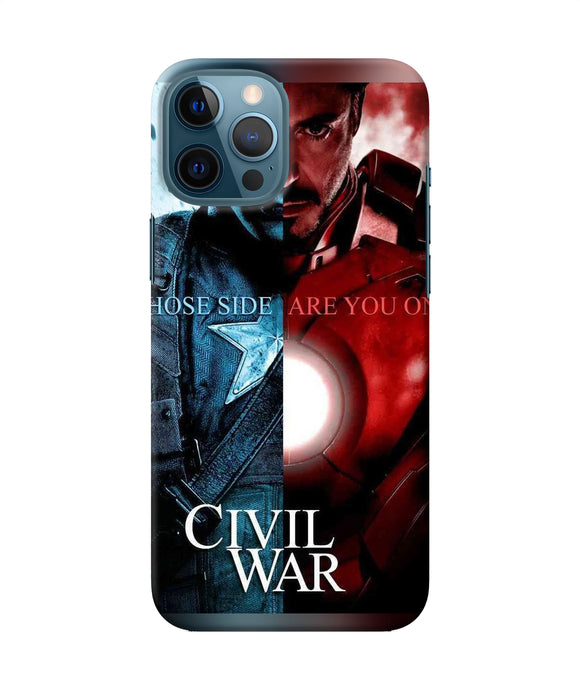 Civil War Iphone 12 Pro Max Back Cover