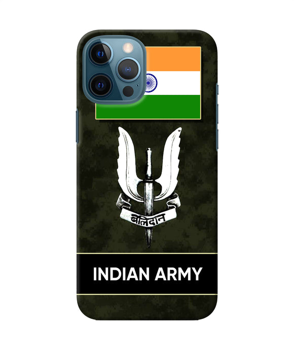 Indian Flag Balidan Logo Iphone 12 Pro Max Back Cover