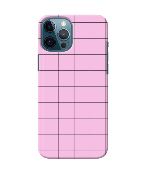 Pink Square Print Iphone 12 Pro Max Back Cover
