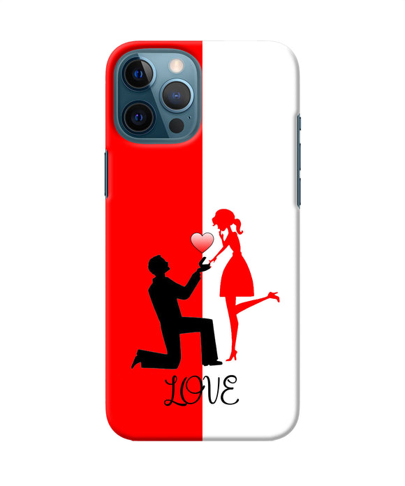 Love Propose Red And White Iphone 12 Pro Max Back Cover