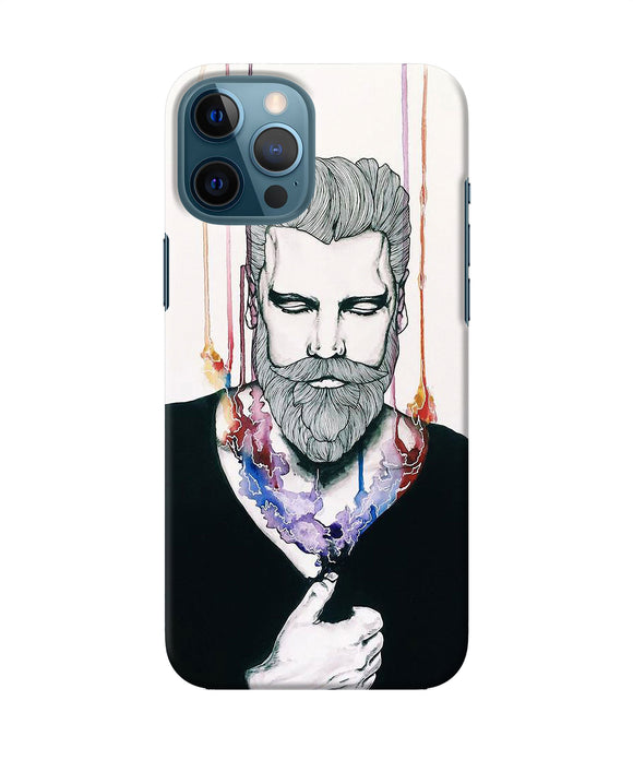 Beard Man Character Iphone 12 Pro Max Back Cover