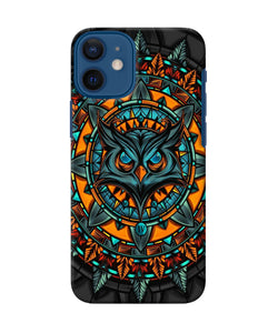 Angry Owl Art Iphone 12 Mini Back Cover