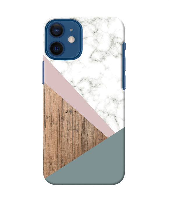 Marble Wood Abstract Iphone 12 Mini Back Cover