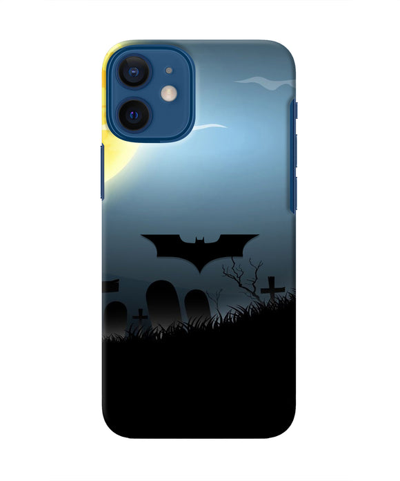 Batman Scary cemetry Iphone 12 Mini Real 4D Back Cover