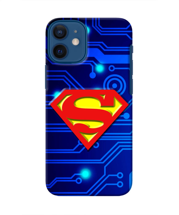 Superman Abstract Iphone 12 Mini Real 4D Back Cover