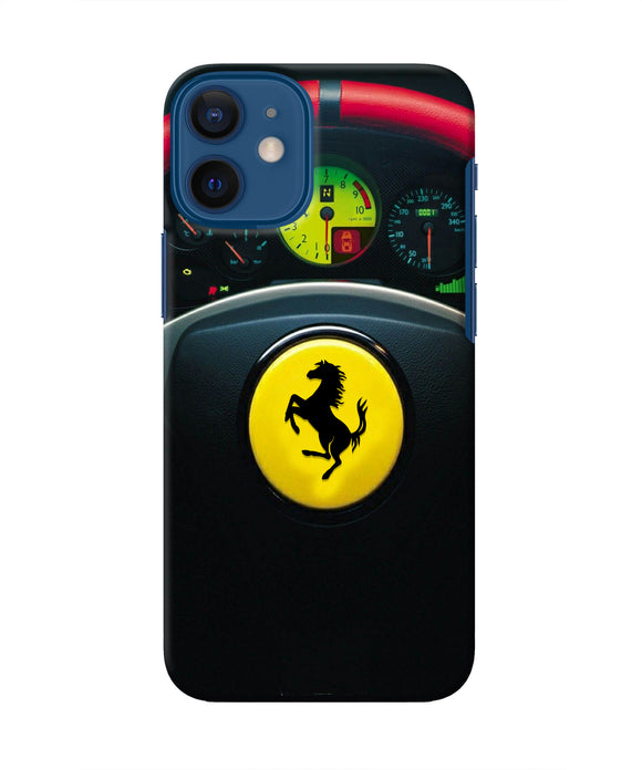 Ferrari Steeriing Wheel Iphone 12 Mini Real 4D Back Cover