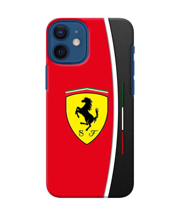 Ferrari Abstract Iphone 12 Mini Real 4D Back Cover