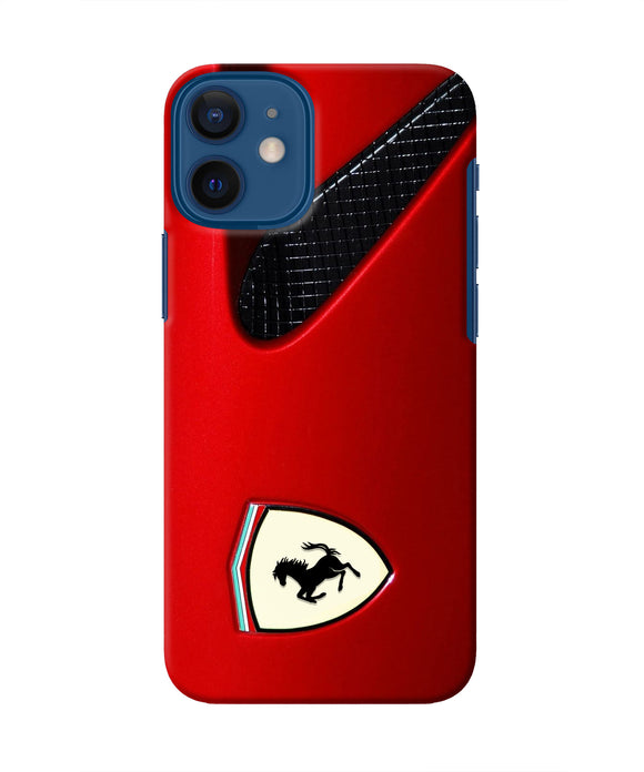 Ferrari Hood Iphone 12 Mini Real 4D Back Cover