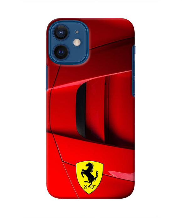 Ferrari Car Iphone 12 Mini Real 4D Back Cover
