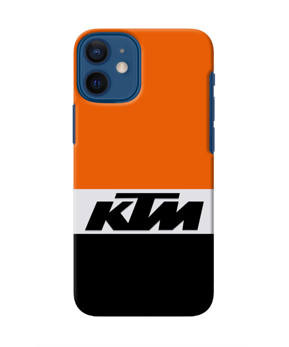 KTM Colorblock Iphone 12 Mini Real 4D Back Cover