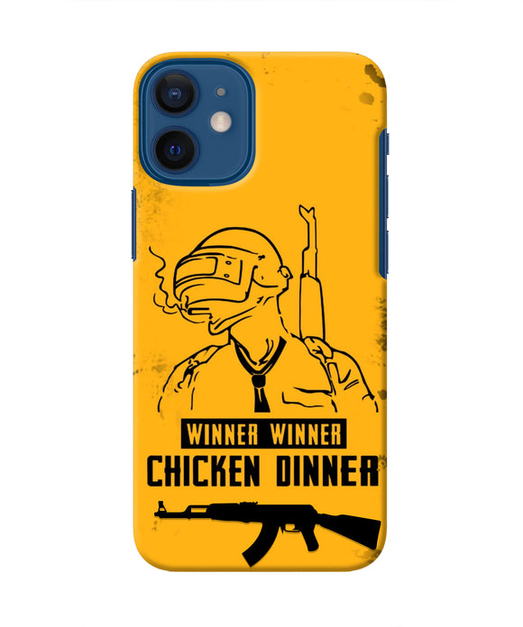 PUBG Chicken Dinner Iphone 12 Mini Real 4D Back Cover