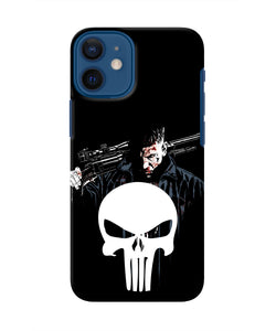 Punisher Character Iphone 12 Mini Real 4D Back Cover