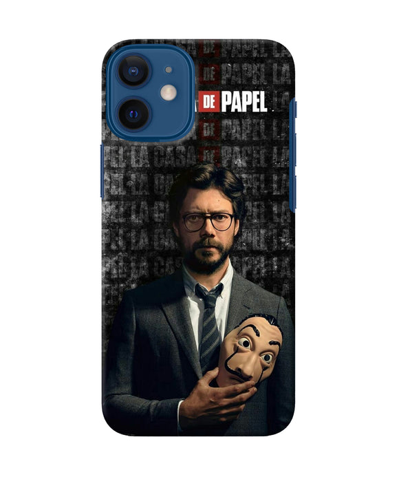 Money Heist Professor with Mask iPhone 12 Mini Back Cover