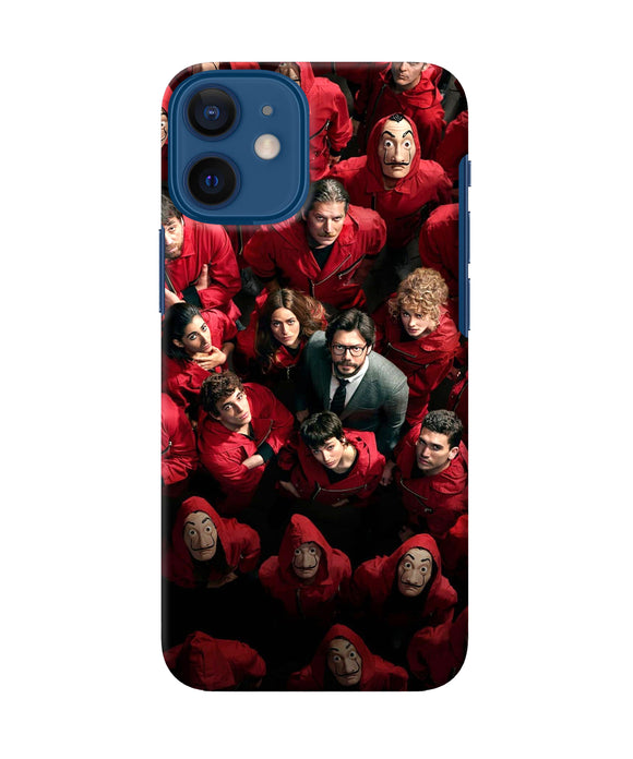 Money Heist Professor with Hostages iPhone 12 Mini Back Cover