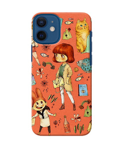 Canvas Little Girl Print Iphone 12 Mini Back Cover