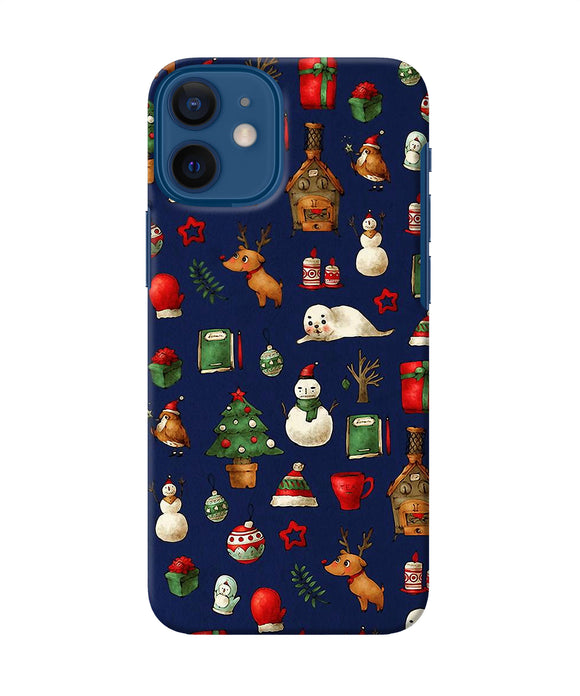 Canvas Christmas Print Iphone 12 Mini Back Cover