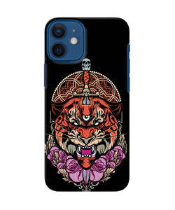 Abstract Tiger Iphone 12 Mini Back Cover