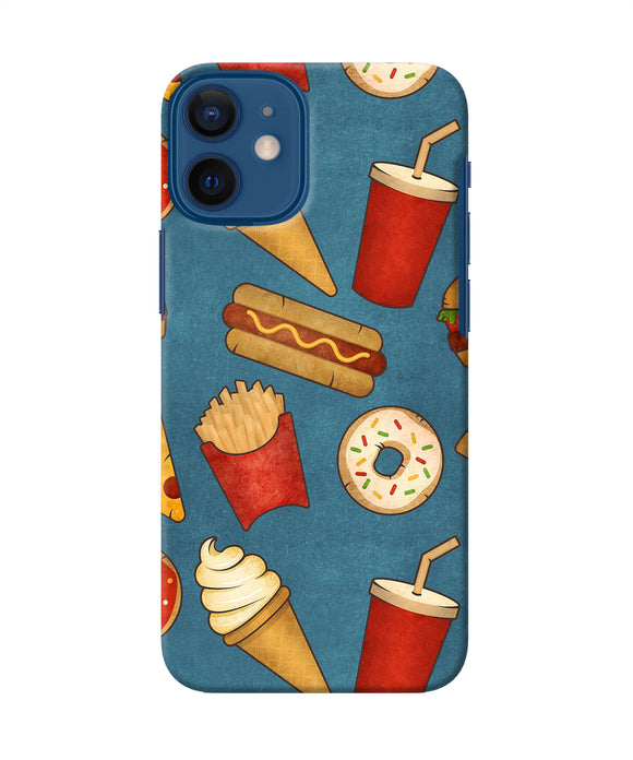 Abstract Food Print Iphone 12 Mini Back Cover