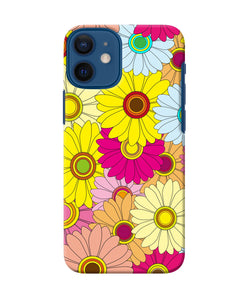 Abstract Colorful Flowers Iphone 12 Mini Back Cover