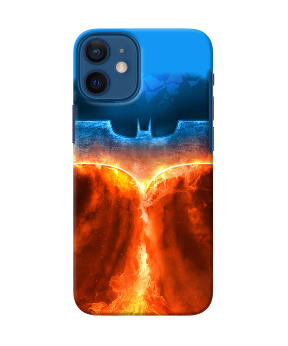 Burning Batman Logo Iphone 12 Mini Back Cover