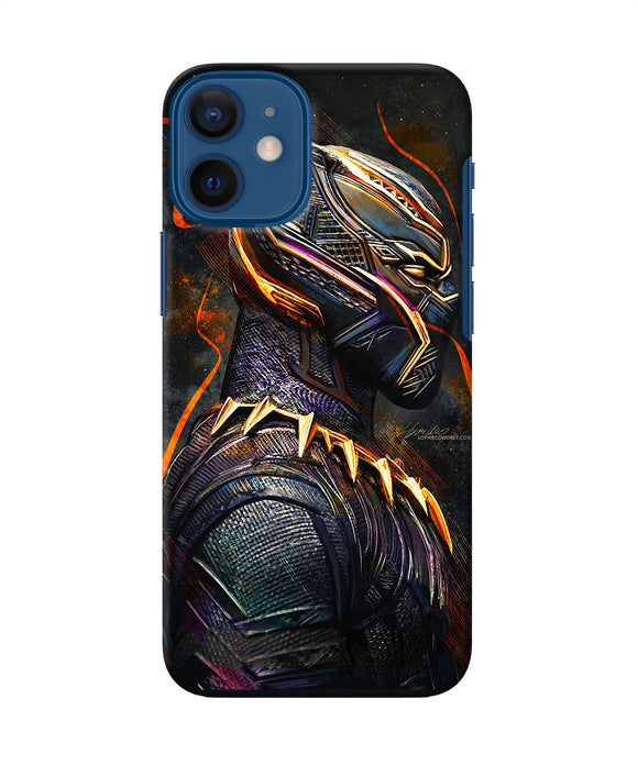 Black Panther Side Face Iphone 12 Mini Back Cover