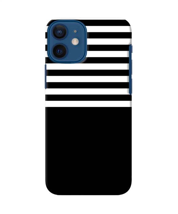 Black And White Print Iphone 12 Mini Back Cover