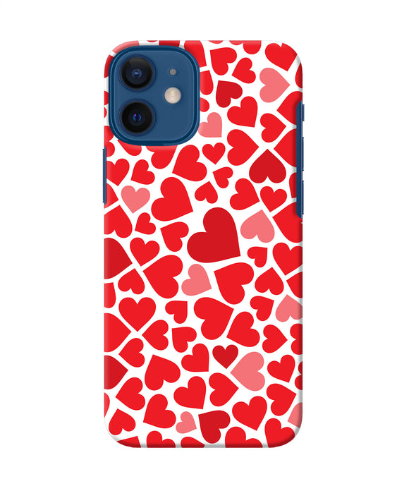 Red Heart Canvas Print Iphone 12 Mini Back Cover