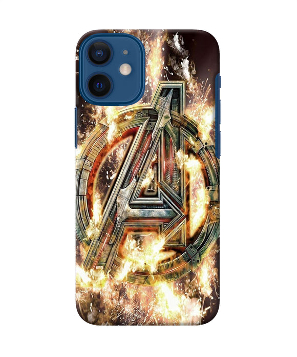 Avengers Burning Logo Iphone 12 Mini Back Cover