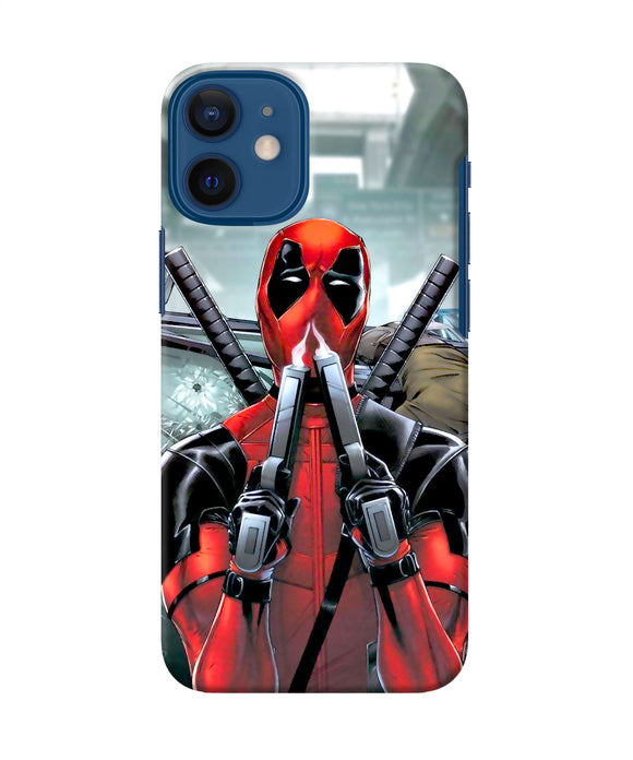 Deadpool With Gun Iphone 12 Mini Back Cover