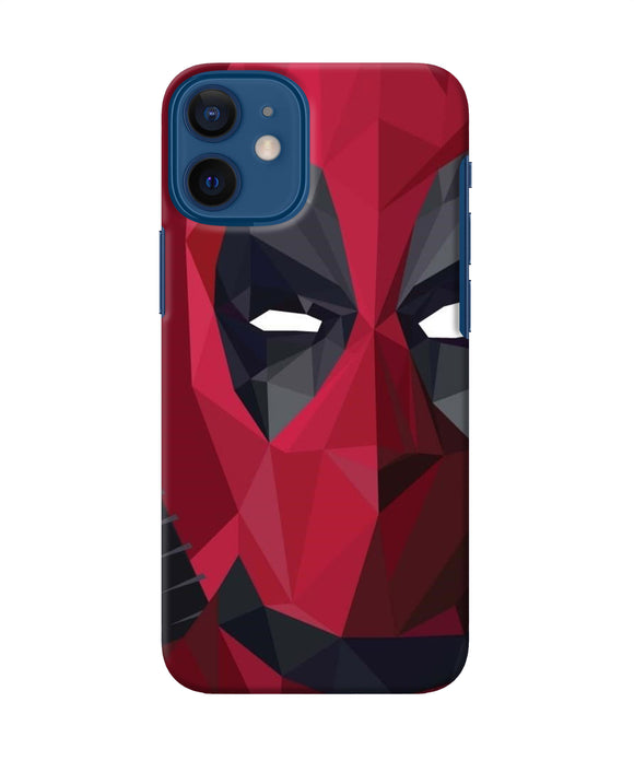 Abstract Deadpool Half Mask Iphone 12 Mini Back Cover