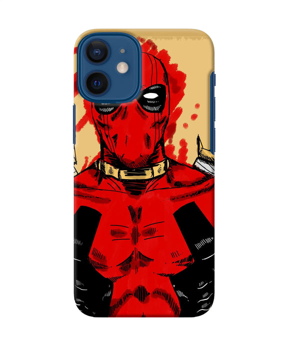 Blooded Deadpool Iphone 12 Mini Back Cover