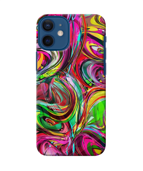 Abstract Colorful Ink Iphone 12 Mini Back Cover