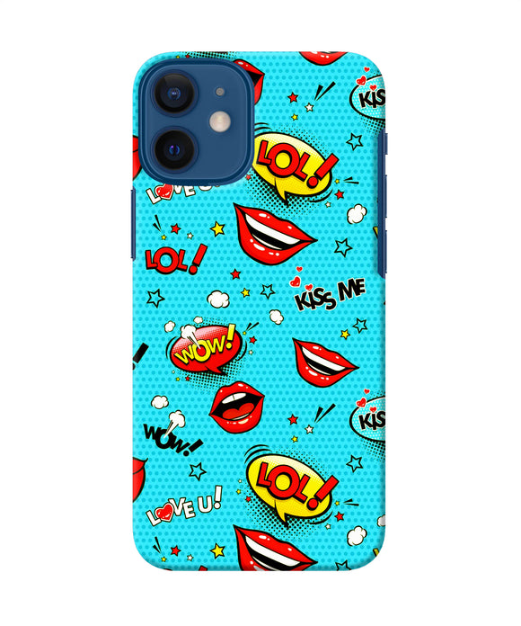 Lol Lips Print Iphone 12 Mini Back Cover
