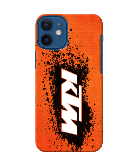 Ktm Black Spray Iphone 12 Mini Back Cover