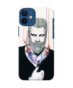 Beard Man Character Iphone 12 Mini Back Cover