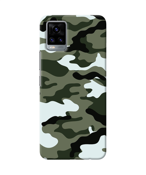 Camouflage Vivo V20 Back Cover