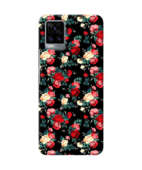 Rose Pattern Vivo V20 Back Cover