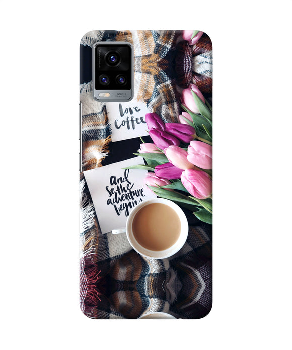 Love Coffee Quotes Vivo V20 Back Cover