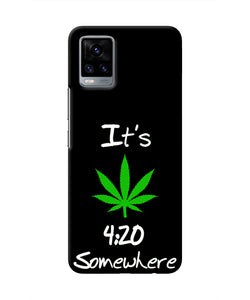 Weed Quote Vivo V20 Real 4D Back Cover