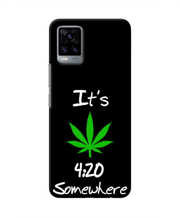 Weed Quote Vivo V20 Real 4D Back Cover