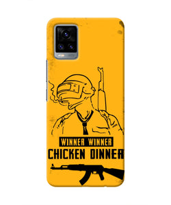 PUBG Chicken Dinner Vivo V20 Real 4D Back Cover