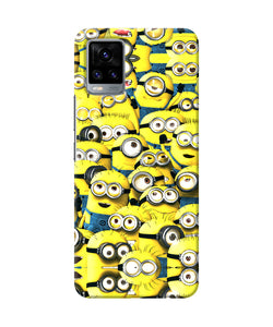 Minions mini crowd Vivo V20 Back Cover